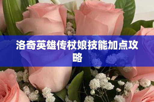 洛奇英雄传杖娘技能加点攻略图片