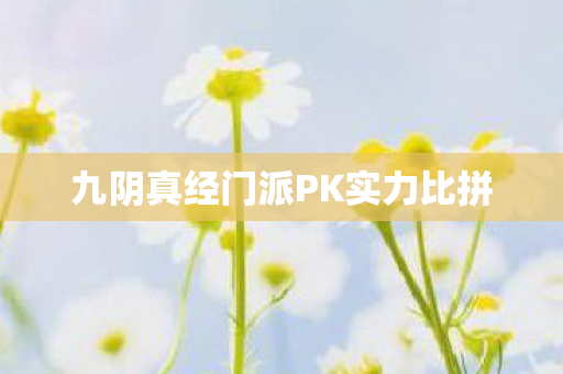 九阴真经门派PK实力比拼图片
