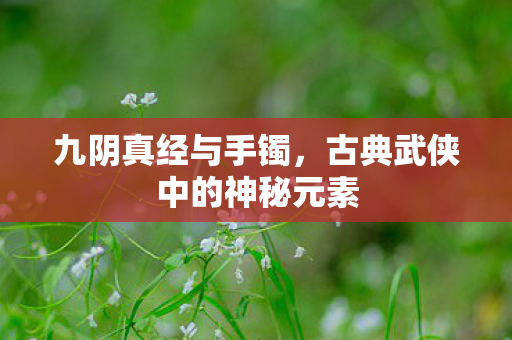 古典武侠中的神秘元素图片