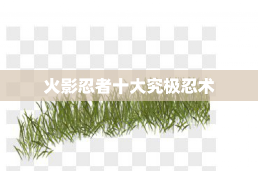 火影忍者十大究极忍术图片