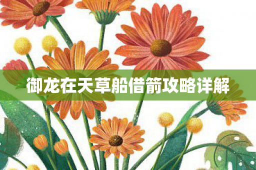 御龙在天草船借箭攻略详解图片
