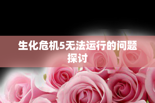 生化危机5无法运行的问题探讨图片