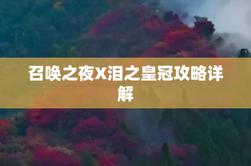 召唤之夜X泪之皇冠攻略详解图片