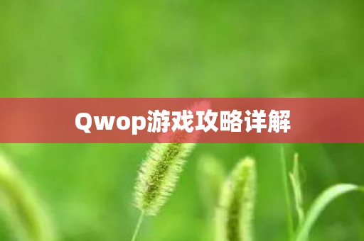 Qwop游戏攻略详解图片
