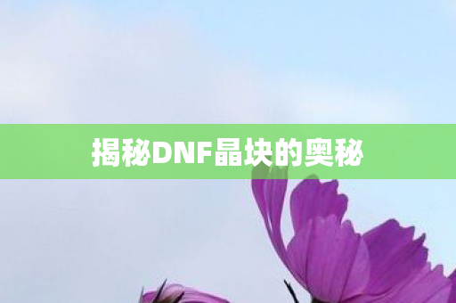 揭秘DNF晶块的奥秘图片