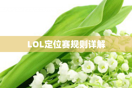 LOL定位赛规则详解图片