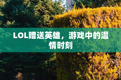 游戏中的温情时刻图片