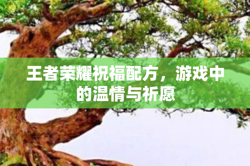 游戏中的温情与祈愿图片