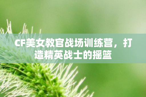 CF美女教官战场训练营图片