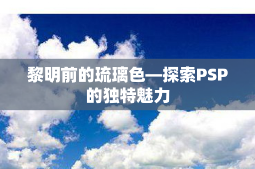 探索PSP的独特魅力图片
