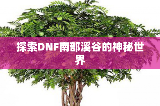 探索DNF南部溪谷的神秘世界图片