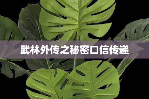 武林外传之秘密口信传递图片