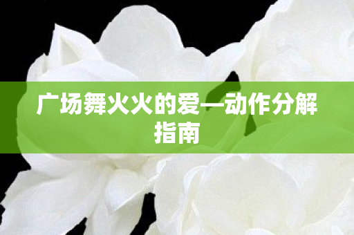 广场舞火火的爱图片