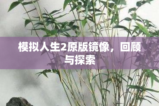模拟人生2原版镜像图片