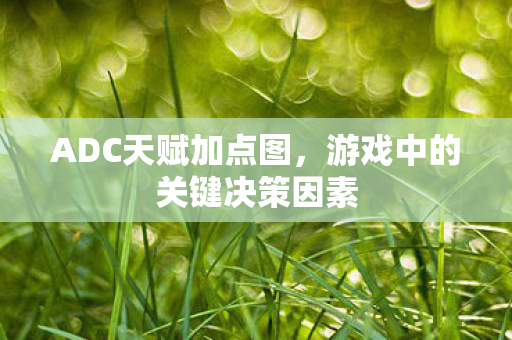 游戏中的关键决策因素图片