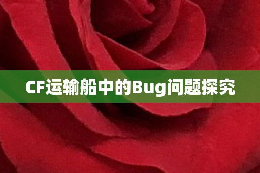 CF运输船中的Bug问题探究图片