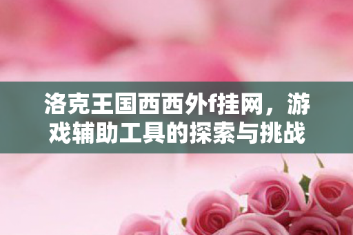 游戏辅助工具的探索与挑战图片