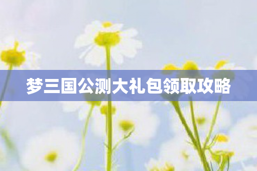 梦三国公测大礼包领取攻略图片