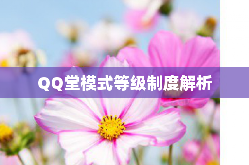 QQ堂模式等级制度解析图片