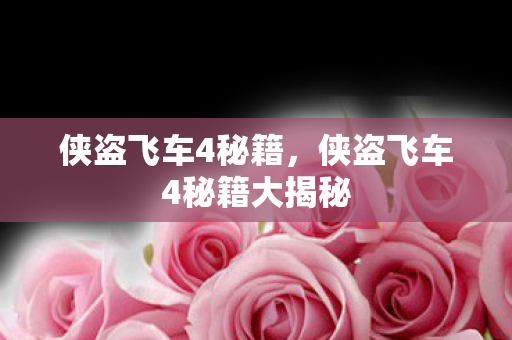 侠盗飞车4秘籍大揭秘图片