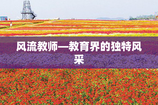 教育界的独特风采图片