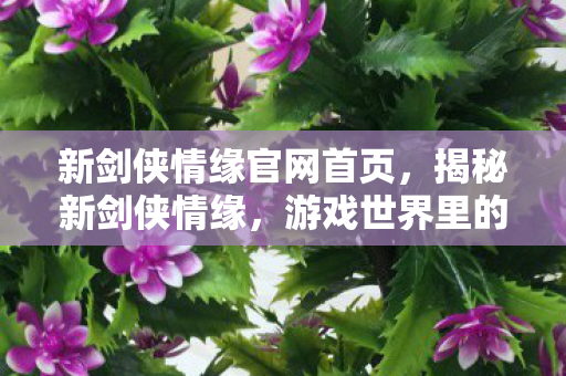 游戏世界里的江湖情怀与独特魅力图片