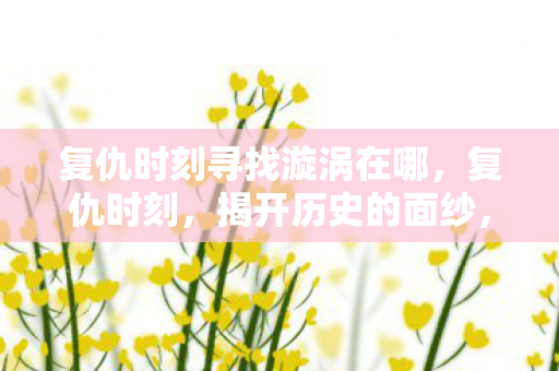 复仇时刻寻找漩涡在哪图片