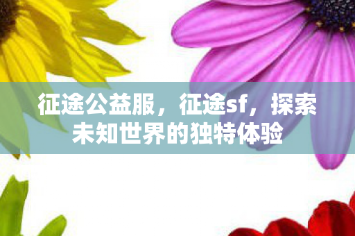 征途公益服，征途sf，探索未知世界的独特体验