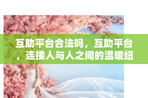 互助平台合法吗,互助平台,连接人与人之间的温暖纽带 互助平台合法吗,互助平台,连接人与人之间的温暖纽带