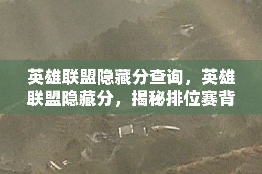 英雄联盟隐藏分查询,英雄联盟隐藏分,揭秘排位赛背后的秘密 英雄联盟隐藏分查询,英雄联盟隐藏分,揭秘排位赛背后的秘密