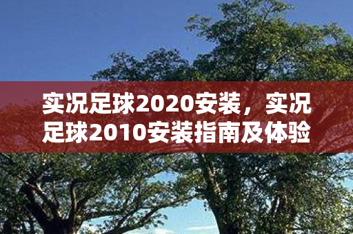 实况足球2020安装,实况足球2010安装指南及体验分享 实况足球2020安装,实况足球2010安装指南及体验分享