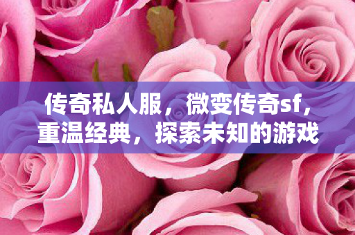 传奇私人服,微变传奇sf,重温经典,探索未知的游戏世界 传奇私人服,微变传奇sf,重温经典,探索未知的游戏世界