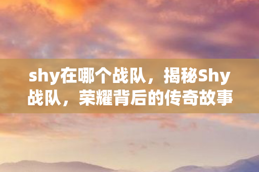 荣耀背后的传奇故事图片