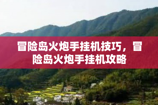 冒险岛火炮手挂机技巧图片