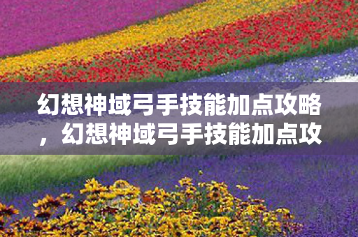 幻想神域弓手技能加点攻略图片