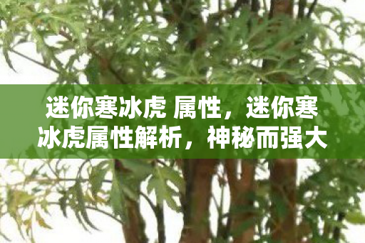 迷你寒冰虎属性解析图片