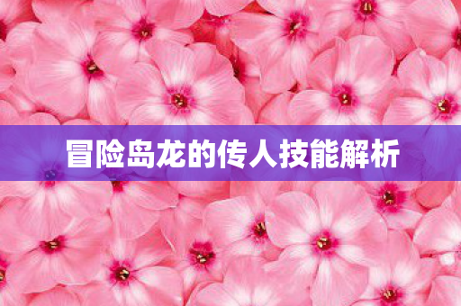 冒险岛龙的传人技能解析图片