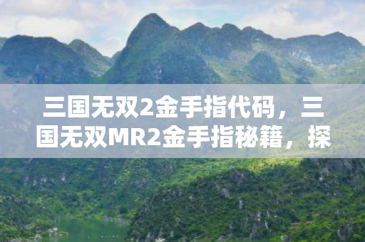 三国无双MR2金手指秘籍图片