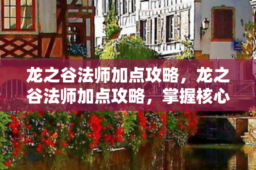 龙之谷法师加点攻略图片