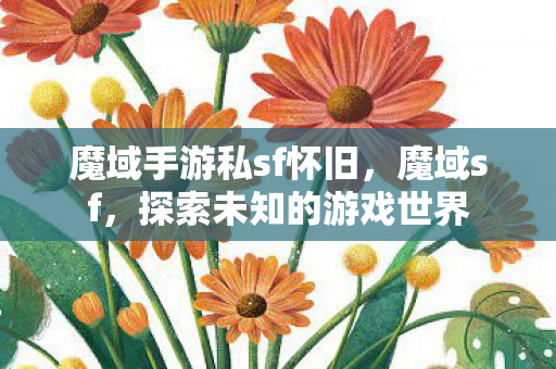 魔域手游私sf怀旧图片