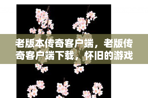 老版传奇客户端下载图片