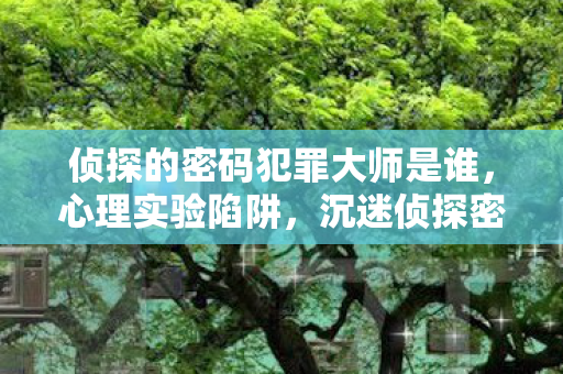 侦探的密码犯罪大师是谁,心理实验陷阱,沉迷侦探密码三年,细思极恐的自我囚禁 侦探的密码犯罪大师是谁,心理实验陷阱,沉迷侦探密码三年,细思极恐的自我囚禁