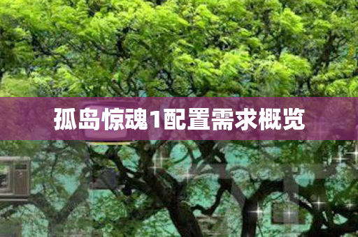 孤岛惊魂1配置需求概览图片