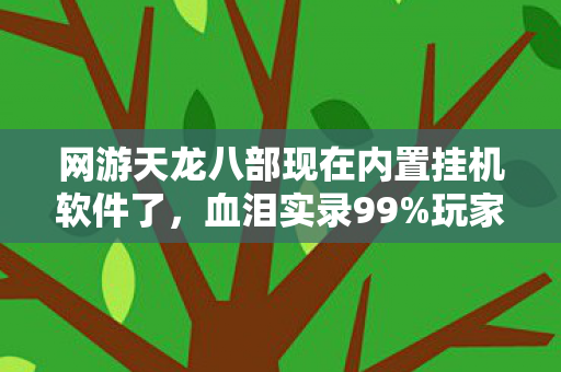 网游天龙八部现在内置挂机软件了,血泪实录99%玩家不知的隐秘角落,当3000小时心血撞上暗夜幽灵 网游天龙八部现在内置挂机软件了,血泪实录99%玩家不知的隐秘角落,当3000小时心血撞上暗夜幽灵