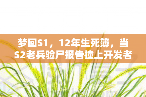 梦回S1,12年生死簿,当S2老兵验尸报告撞上开发者醉语,泪目竟成最后遗言 梦回S1,12年生死簿,当S2老兵验尸报告撞上开发者醉语,泪目竟成最后遗言