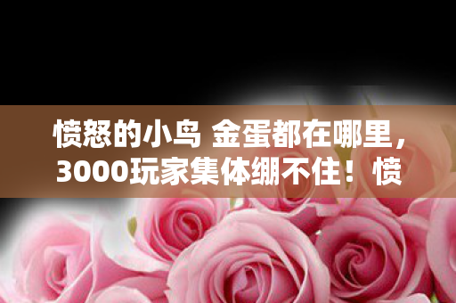 愤怒的小鸟 金蛋都在哪里，3000玩家集体绷不住！愤怒小鸟金蛋藏惊天疑点，真相竟是……