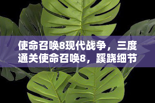 使命召唤8现代战争，三度通关使命召唤8，蹊跷细节让我后背发凉，这竟是场人性实验？