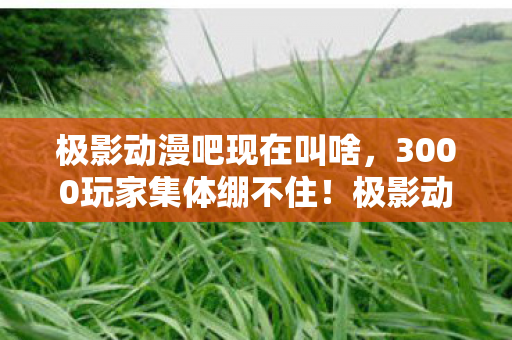 极影动漫吧现在叫啥，3000玩家集体绷不住！极影动漫策划疑用AI写剧情？网吧对峙现场炸锅