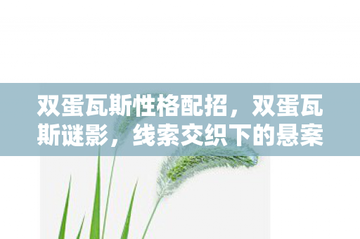 双蛋瓦斯性格配招,双蛋瓦斯谜影,线索交织下的悬案,毛骨悚然十年未解 双蛋瓦斯性格配招,双蛋瓦斯谜影,线索交织下的悬案,毛骨悚然十年未解