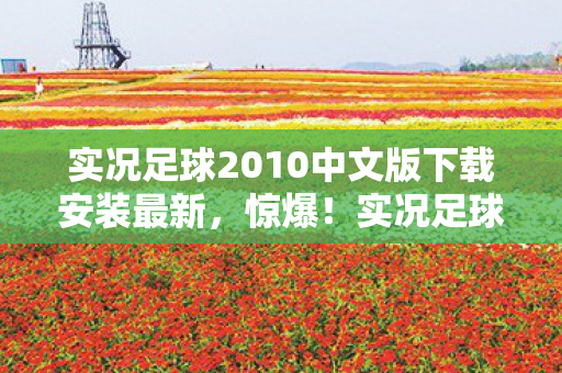 实况足球2010中文版下载安装最新,惊爆!实况足球2010中文版竟藏10万开发费隐情,真相让人吓一跳! 实况足球2010中文版下载安装最新,惊爆!实况足球2010中文版竟藏10万开发费隐情,真相让人吓一跳!